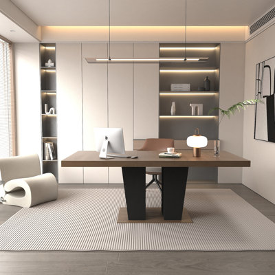 Table de salle à manger extensible pour 4 à 10 personnes, table de salle à manger en bois avec base à piédestal double robuste et grande table extensible moderne