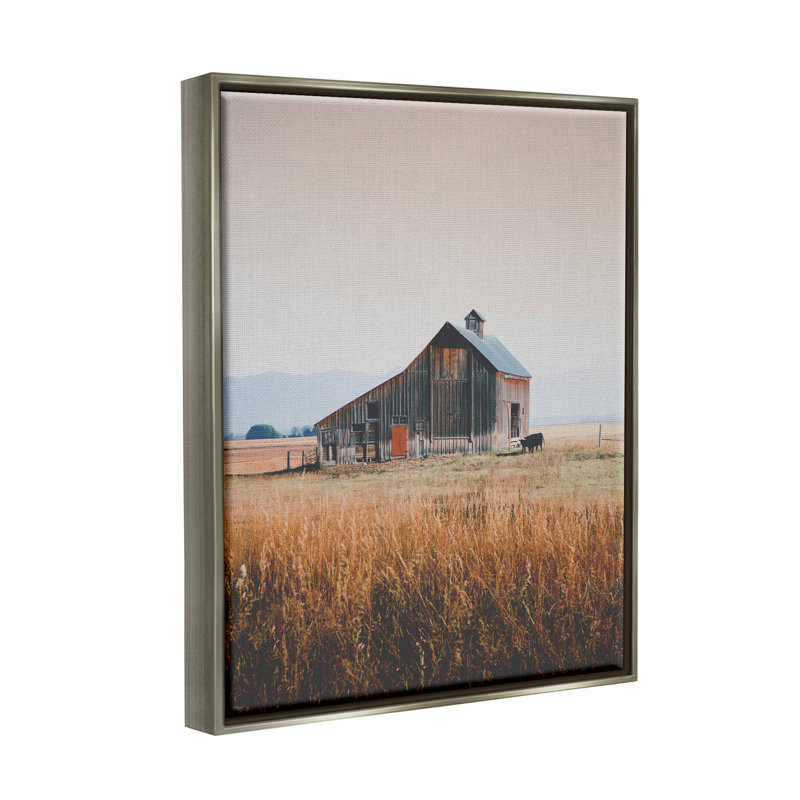 Art mural sur toile Stupell Industries, H 31 po x l 25 po x P 1,7 po, Cadre flottant gris lustré