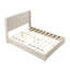 Structure de lit plateforme en bois massif avec tête de lit, lit sur pied, assemblage facile-31044166-31044168