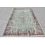 Grand tapis vert Oushak tissé à la main et rétro, idéal pour décorer le salon brun / vert
