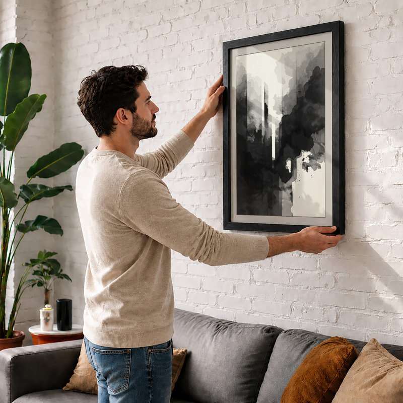 Urban Monument Modern - Framed Print, A1 - 84.1 x 59.4 cm, Oak