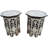 Andalusian Glass Tray Top End Table Set
