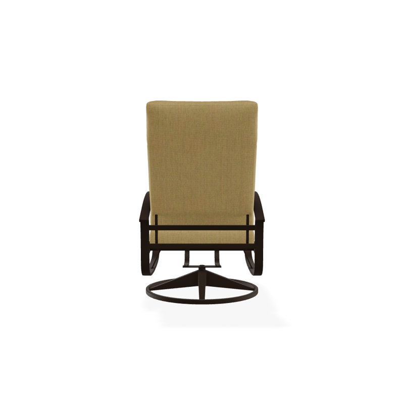 Belle Isle Outdoor Swivel Lounge Chair, Canvas Heather Beige Sunbrella® Canvas, Kona P10, Textured Kona