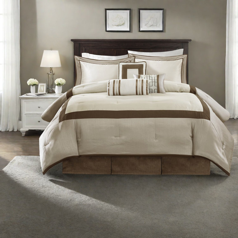 Piece Bedding Sets, Polyester Cal King Modern Hotel Style For Home