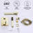 2 Handle Wall Roman Tub Faucet With Diverter-119268366