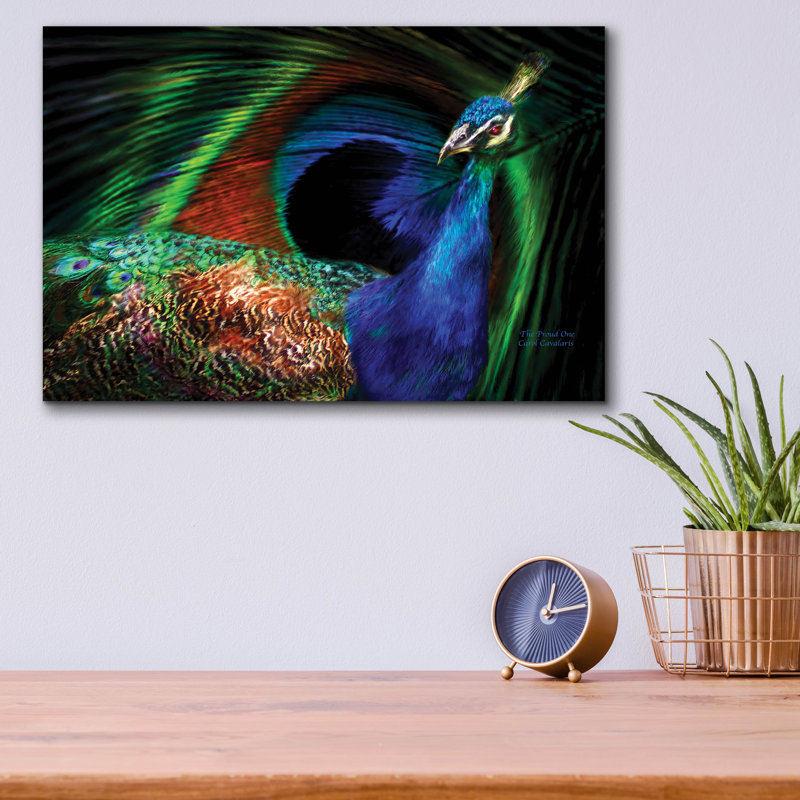 «The Proud One» par Carol Cavalaris, art mural en verre acrylique, H 12 po x l 16 po x P 0,13 po
