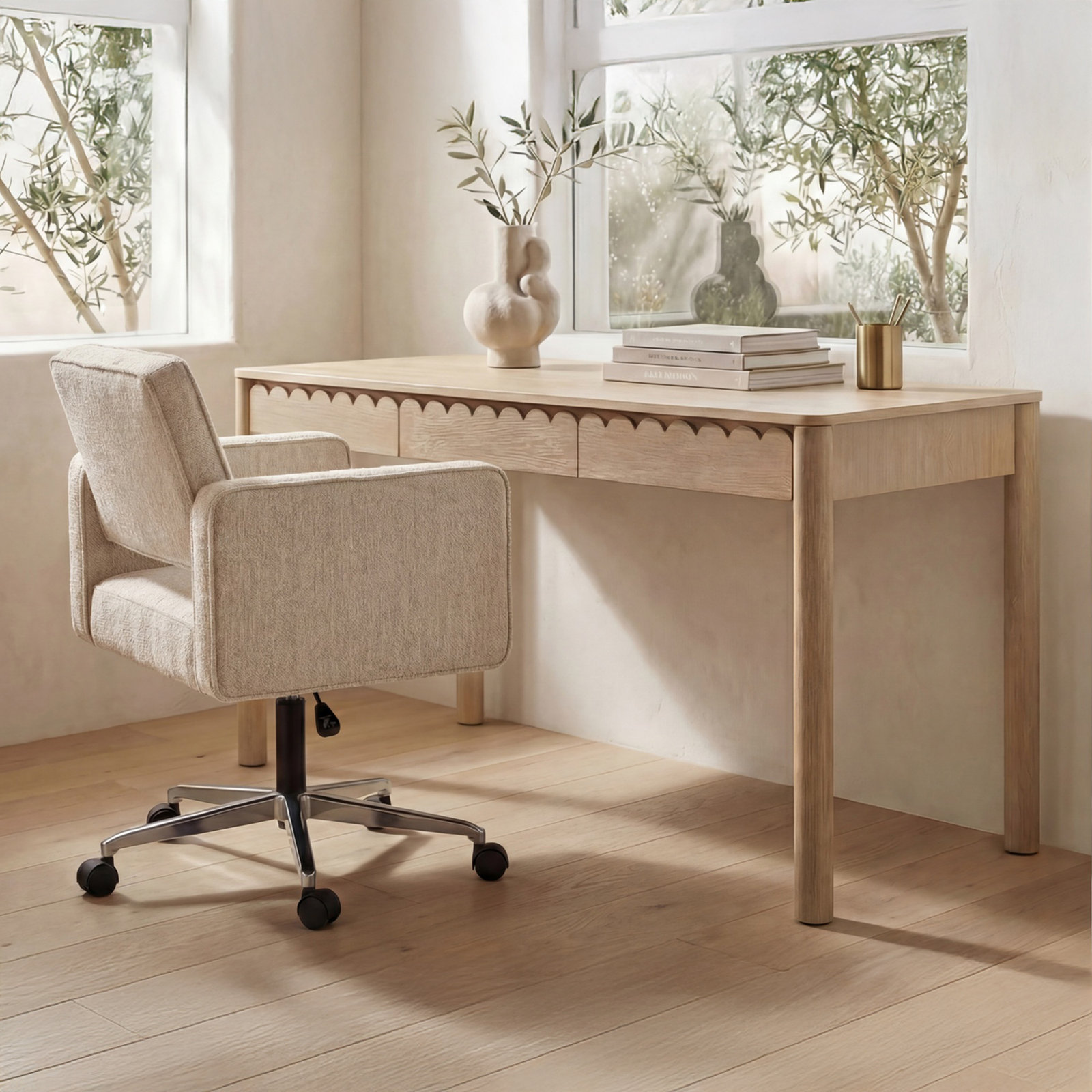 Harris Office Chair Oat, Beige