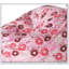 Fauteuil à billes arrondi 3 pieds Puff-Puff, imprimé beignet rose pour plus de confort et de style ludique
