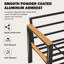 Ensemble de meubles de patio 5 pièces, ensemble de conversation extérieur toutes saisons avec table basse-1849386413