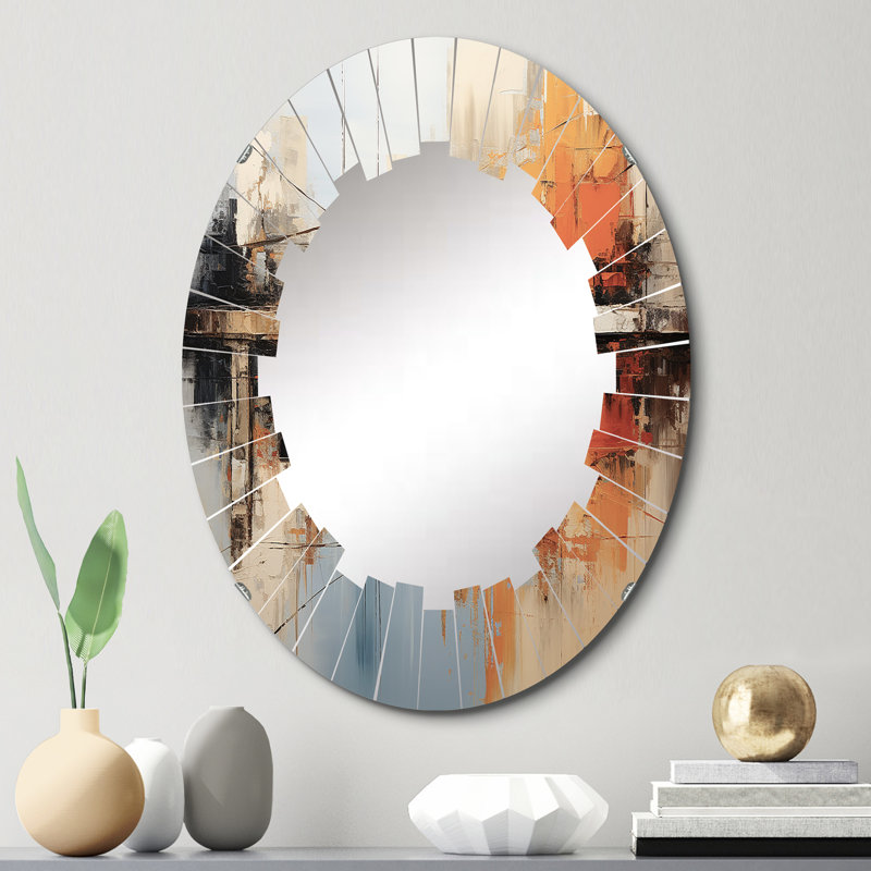 Arke - Modern Wall Mirror Oval, 30 po x 20 po