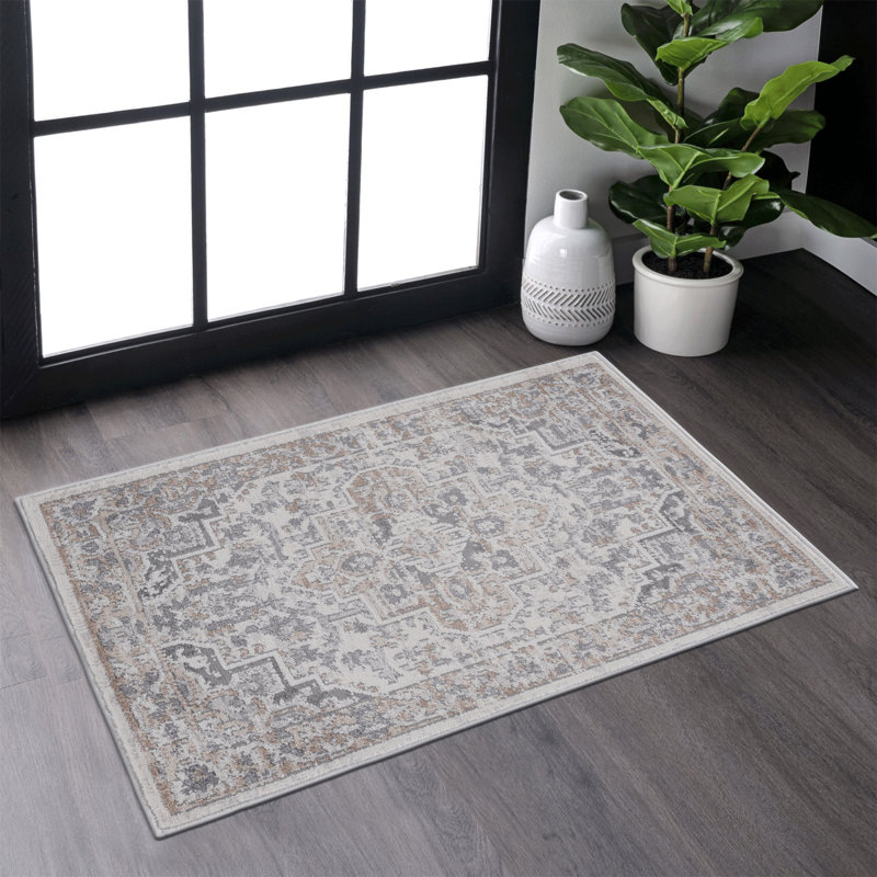 Tapis de salle à manger de collection sans perte de poils de la collection, Rectangulaire 2 pi x 3 pi