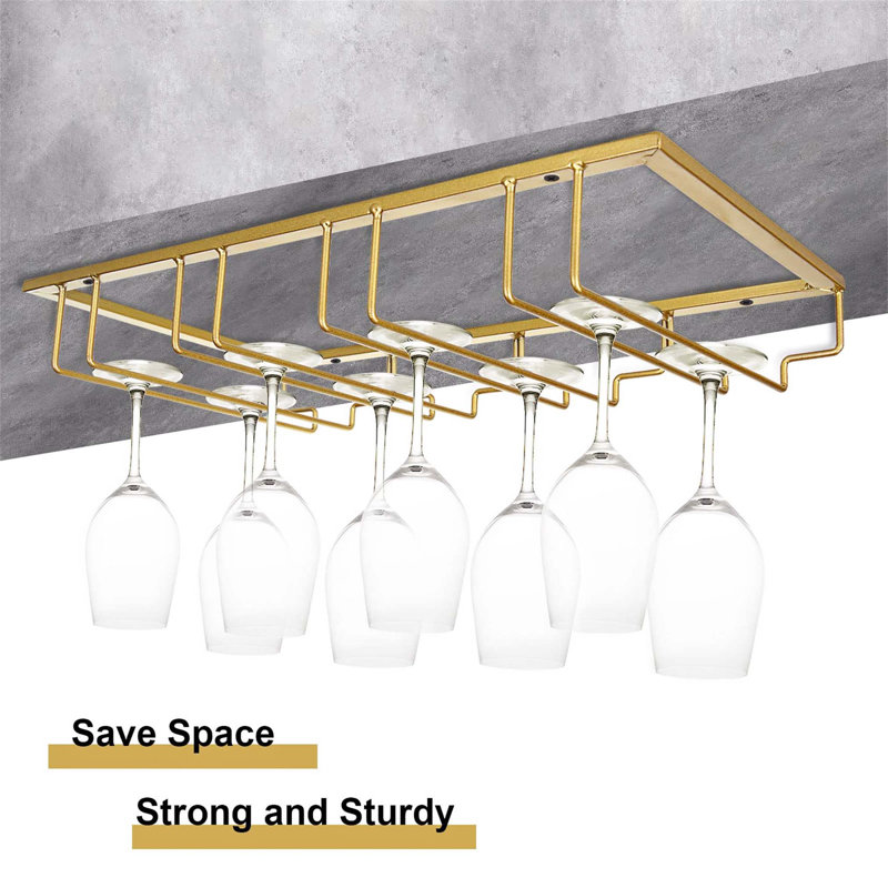 Bhure Wine Glass Rack Gold