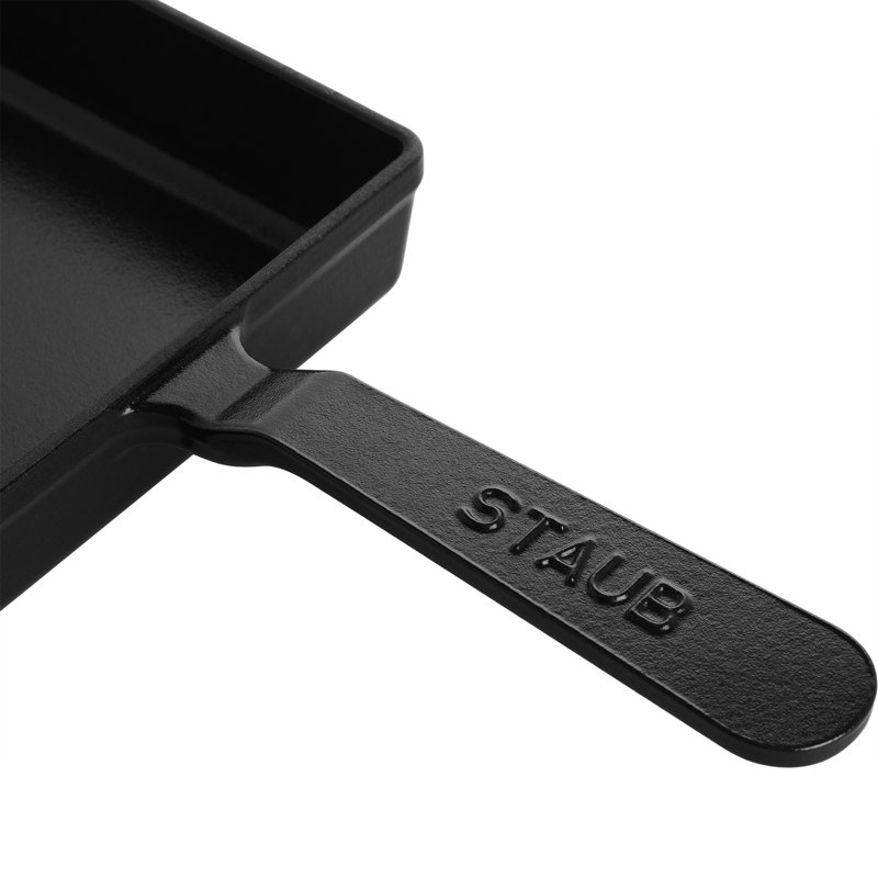 Staub Cast Iron Rectangular Egg Roll Pan - Matte Black