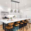 Luminaire suspendu pour îlot de cuisine 3 lumières Modern Modern