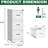White Metal Vertical File Cabinet With 3 Drawers, Lock, And Quiet Steel Slides For Efficient Home Office Storage Cabinet, Label Frame, Quick Identification, High - Quality Cold Rolled-1533929877