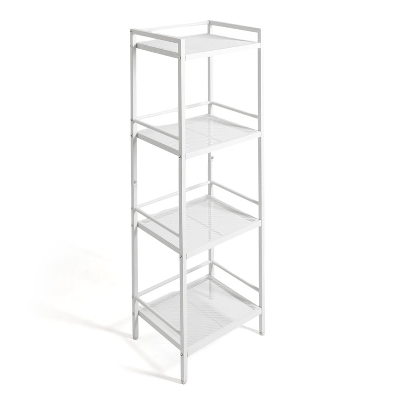 39cm W Metal Storage Rack, White