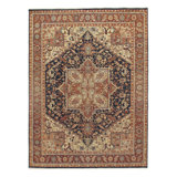 Warnfried Hand Woven Cotton and Wool Oriental Area Rug