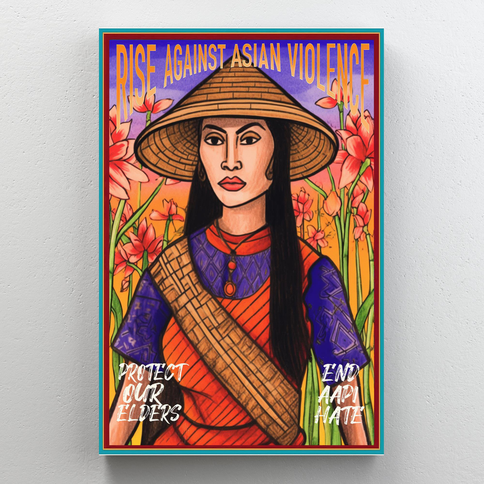 Trinx Rise Against Asian Violence - 1 Piece Rectangle Graphic Art Print ...