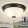 Outdoor Motion Sensor Ceiling Light With Remote, Dusk To Dawn Flush Mount Fixture For Patio/Garage