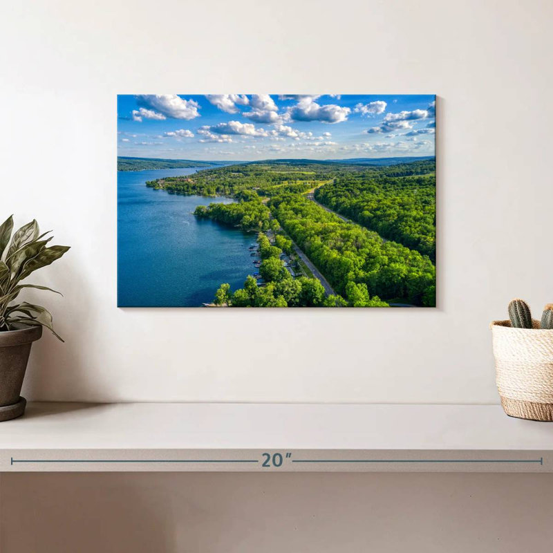 Paysage du lac Alvord Keuka, H 8 po x l 12 po