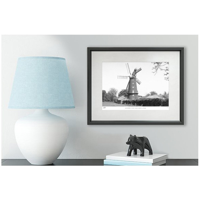 Alford, Five Sail Mill C1960 - Single Picture Frame Print, 63.3cm H x 83.5cm W x 2.3cm D