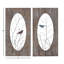 Décoration murale oiseau en bois brun avec branches d'arbre