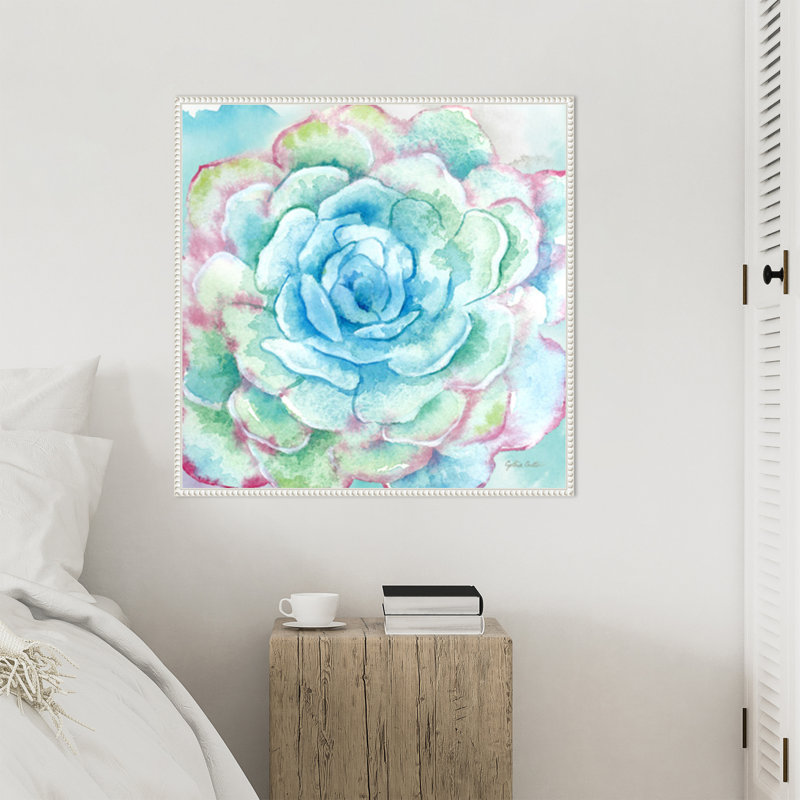 «Sweet Succulents I» par Cynthia Coulter, reproduction d'art sur toile encadrée