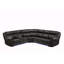 Canapé modulaire inclinable moderne en bois noir-1146449394