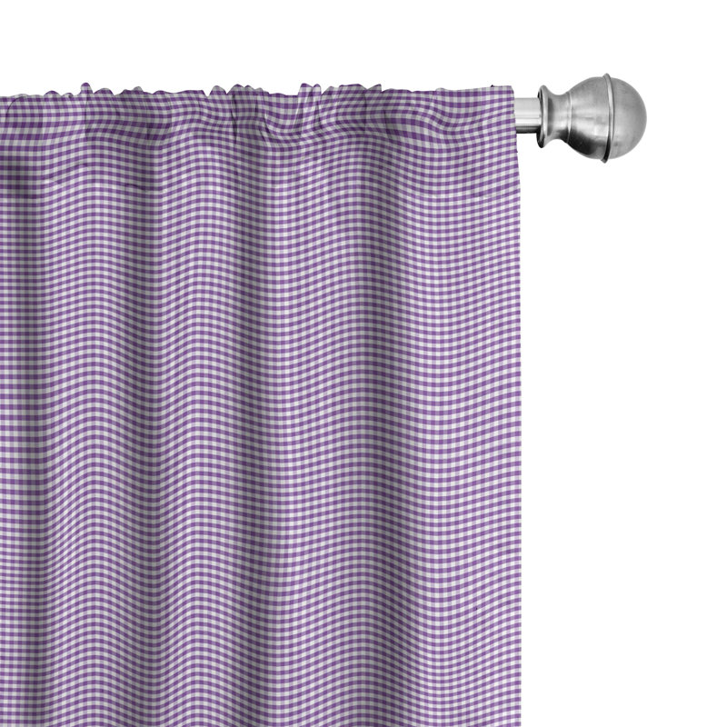 Semi-Sheer Rod Pocket Sliding Panel, 28" x 95", Purple