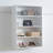 Devi White Wall Mounted Wood Closet System-817911352