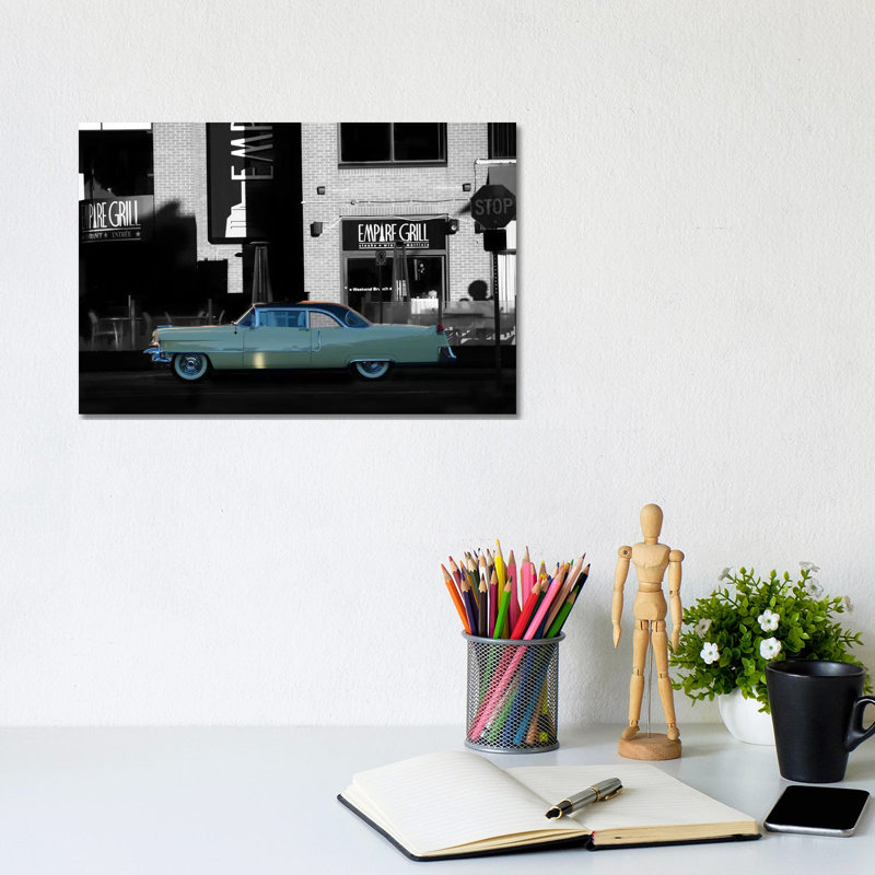 1955 Cadillac Coupe De Ville by Clive Branson - Wrapped Canvas Gallery-Wrapped Canvas Giclée, 20.32 cm H x 30.48 cm W