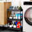 Slim Rolling Storage Cart, 3 Tier Storage Organizer Utility Cart Mobile Shelving Unit-393577963-393577972