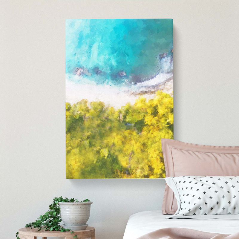 Above The Coast In Sri Lanka In Abstract - Wrapped Canvas, 76cm H x 50cm W x 3cm D