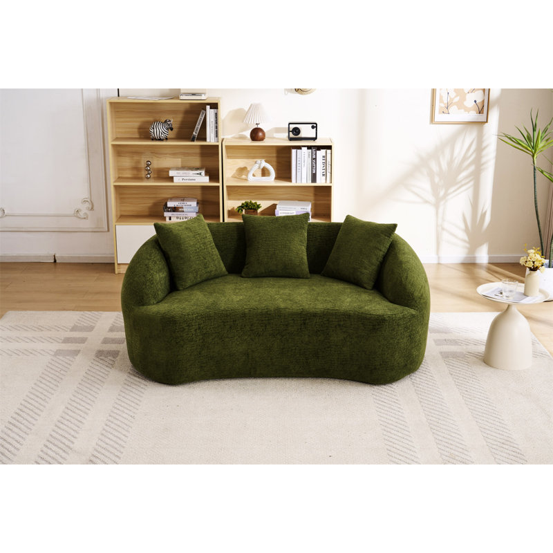 Causeuse de canapé Boneless LY-049S Curved Modern, Vert