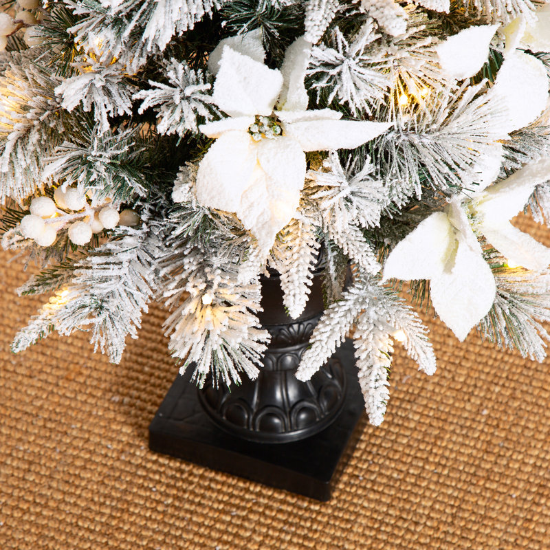 Arbre de Noël pin élégant et minéral avec 100 lumières DEL et baies Heyden