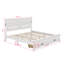Base de lit plateforme avec 2 tiroirs de rangement, lumières DEL intégrées et station de charge USB-2127884824