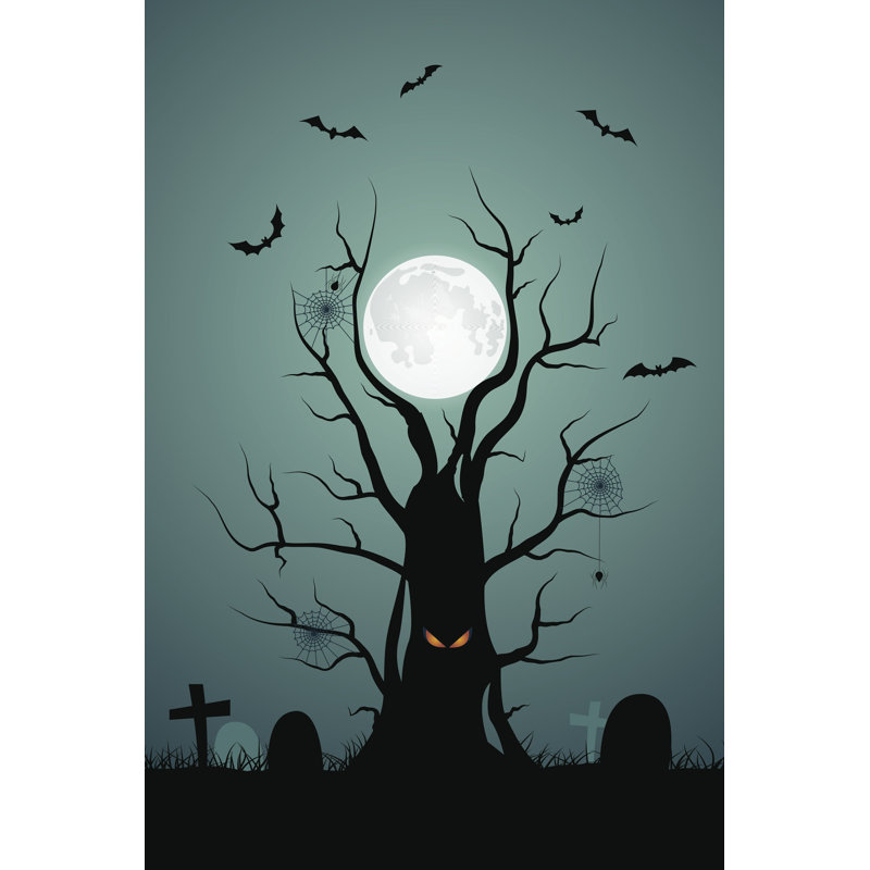 Festim, fond d'Halloween, impression sur toile tendue, H 48 po x l 32 po