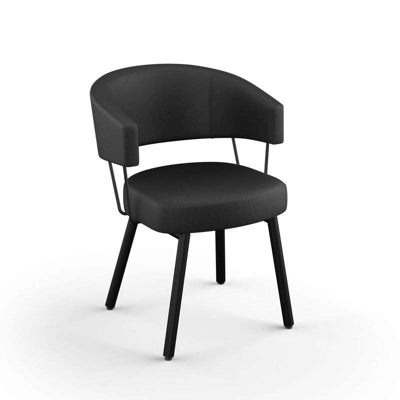 Chaise rembourrée Corey, Noir, noir, noir, noir
