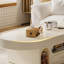 Table basse moderne simple de style crème
