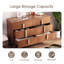 Commode Mid-Century moderne, commode 6 tiroirs avec rangement, commode-1154934736