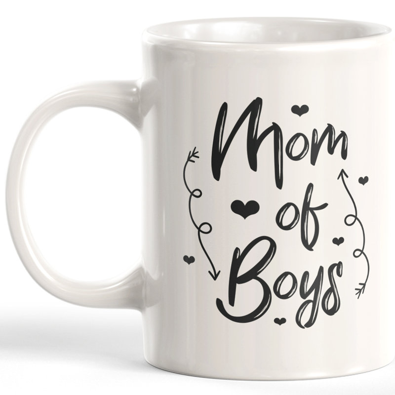 Tasse à café Mom of Boy, 11 oz, Plastique