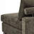 Upholstered Camel Chenille Armless Chair with Pillow Back, Single Chair Module Part For Sectional Sofa-574672836-595439993