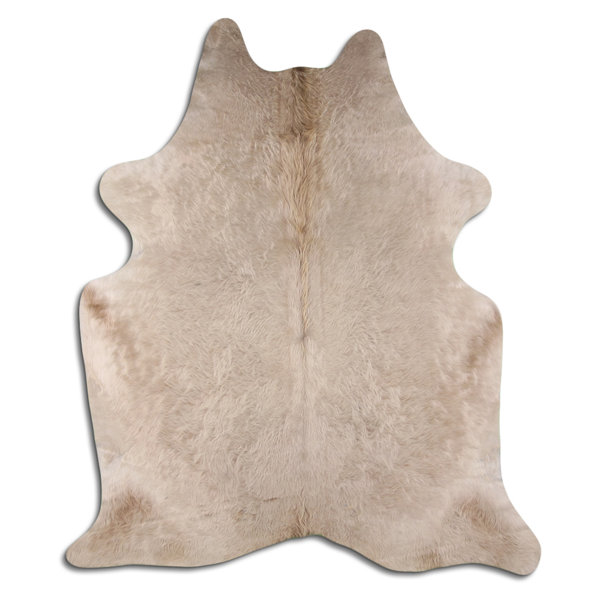 Natur Pur Bram Cowhide Exotic Champagne Rug | Wayfair.co.uk