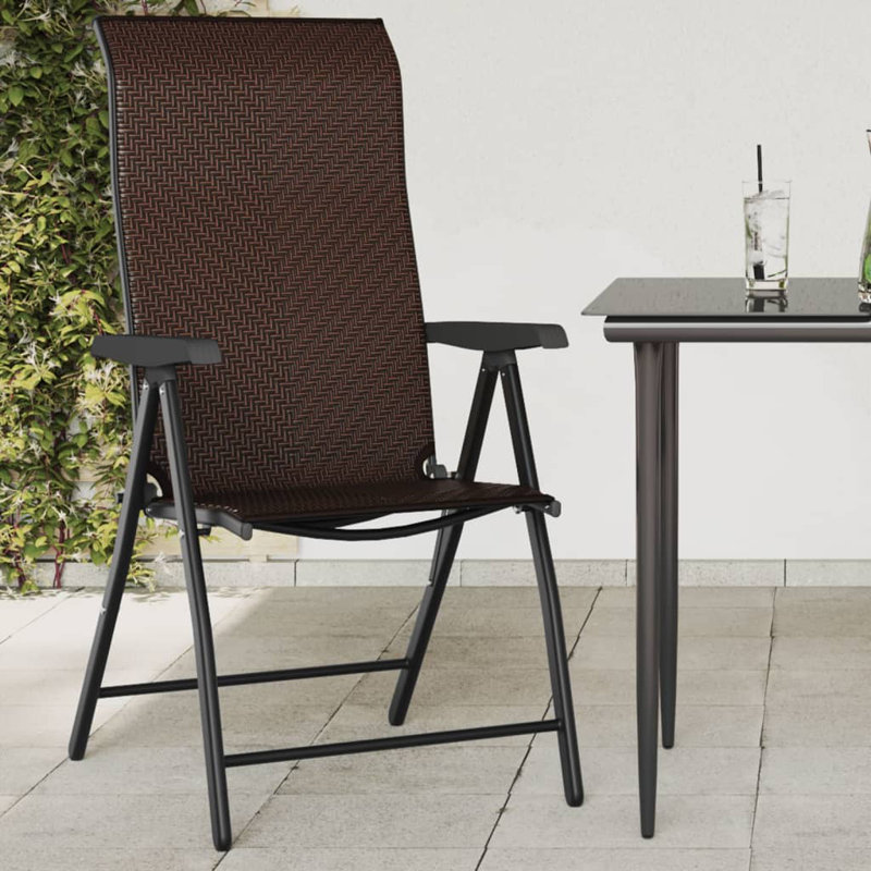 Bridgeport Folding Chair Set, Brown