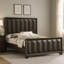 Mobilier de chambre à coucher de style moderne avec tête de lit espresso très grand 1pc-2138498915