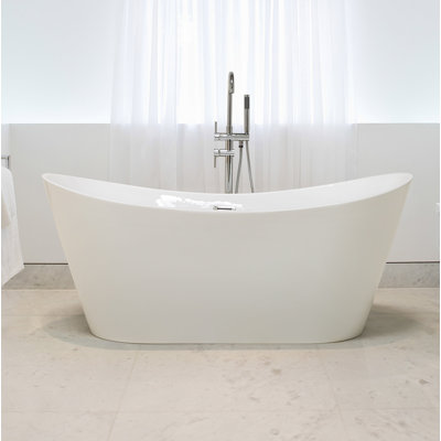 Amedori 1700mm x 770mm Freestanding Soaking Acrylic Bathtub