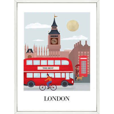 London Travel Poster - Framed