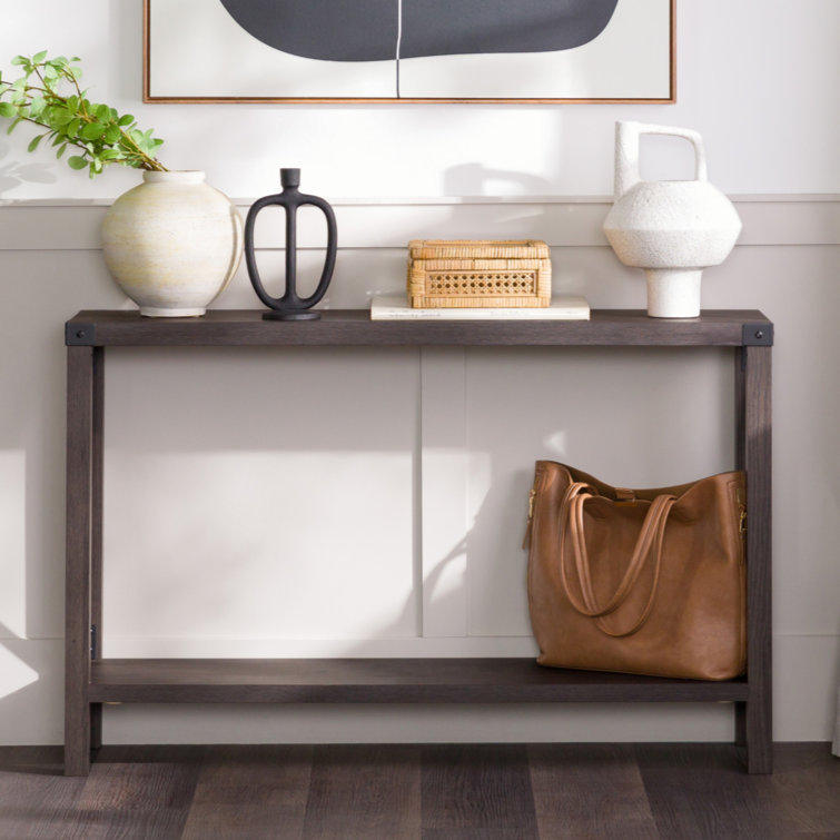 Larenda Entryway Table with Open Shelf Storage