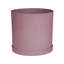 Pot à fleurs rond intérieur / extérieur en plastique moderne avec soucoupe-1933896408-1887455305