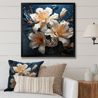 Noir Intrigue Irises Dream I sur toile